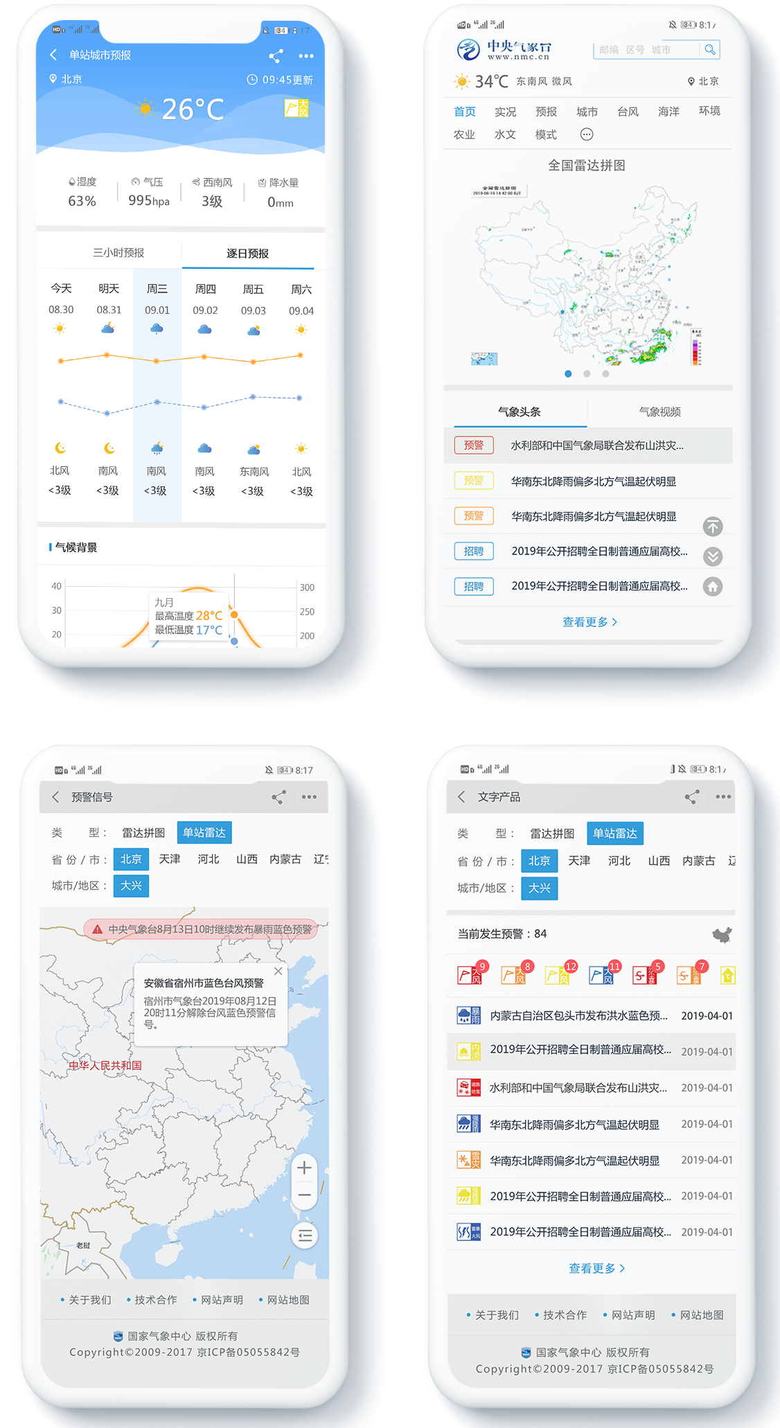 中央氣象臺系統交互優(yōu)化和界面設計